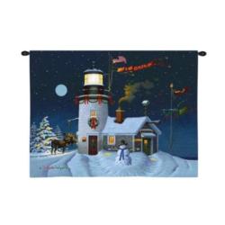 Take Out Window Lighthouse Tapestry Wall Hanging
