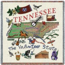 Tennessee State Tapestry Lap Throw