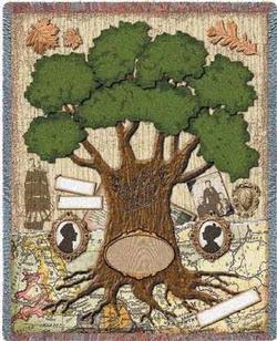 The Family Tree Tapestry Throw