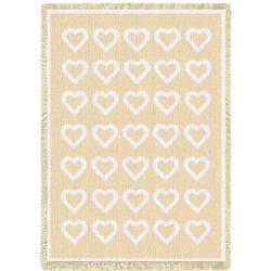 Basket Weave Heart Blanket
