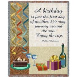 Your Birthday Tapestry Throw