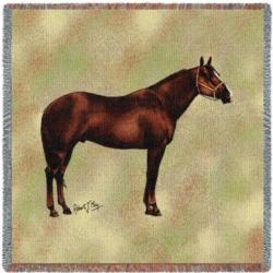 Quarter Horse Tapestry Throw