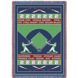 Baseball Field 3-layer Throw Blanket