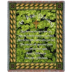 Irish Blessing Tapstry Throw