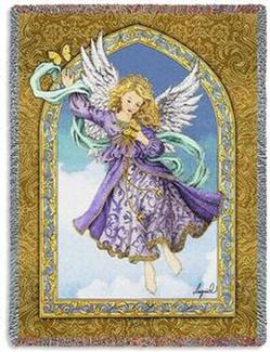 Angel of New Beginnings Tapestry Throw