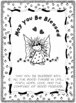 May You Be Blessed Throw Blanket