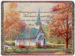 Amazing Grace - The Aspen Chapel Tapestry Throw