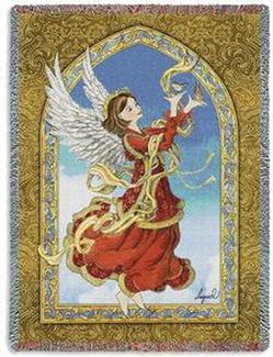 Angel of Friendship Tapestry Throw