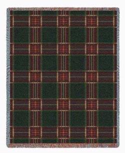 Plaid Golf Tartan Tapestry Throw