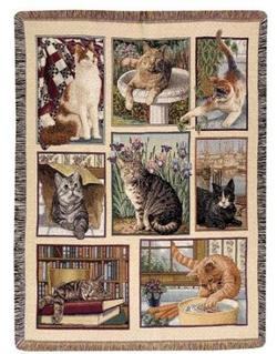 Kitty Corner Tapestry Throw