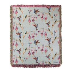   NEW Painted Garden Tapestry Throw