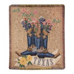  Texas Bluebonnet Tapestry Throw