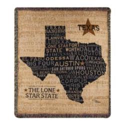 Texas State Tapestry Throw