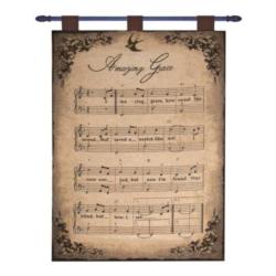 Amazing Grace How Sweet the Sound Tapestry Wall Hanging