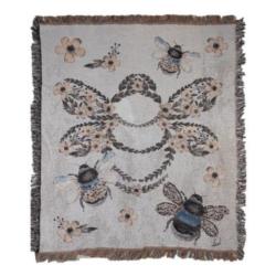Bees Life Tapestry Throw