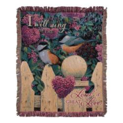 Psalm 89 I Will Sing Of Lord's Great Love  Tapestry Throw
