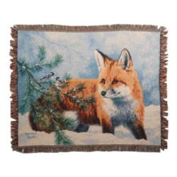 Snowy Day Tapestry Throw