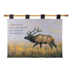  Matthew 5:4 -Grey Ghost Tapestry Wall Hanging with Verse