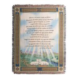 23rd Psalm Tapestry Throw Spaniah