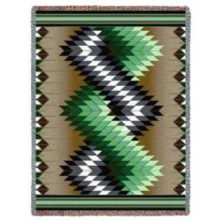 Whirl Wind Sage Tapestry Throw