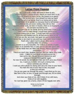 Letter from Heaven Inspired by God by © Eva Dimel woven 100 Letter from Heaven Inspired by God by © Eva Dimel woven 100