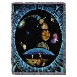 Reflections of Future  Tapestry Throw