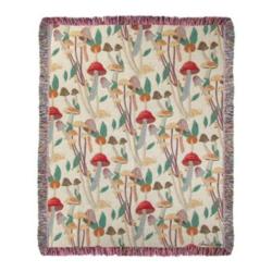 Fungi Field Trip Collection Tapestry Throw