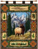 Elk Lodge Tapestry Wall Hanging