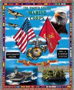 United States Marine Corps Land, Sea & Air Tapestry Throw
