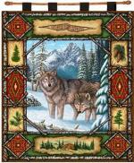 Wolf Lodge Tapestry Wall Hanging