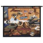 Mabel The Stowaway Tapestry Wall Hanging