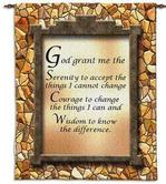 Serenity Prayer Tapestry Wall Hanging