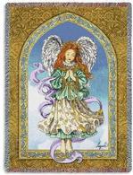 Angel of Prayer Tapestry Throw