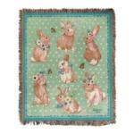 Spring Blessings Tapestry Throw