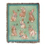    NEW Spring Blessings Tapestry Throw