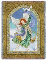 Peaceful Angel Tapestry Throw