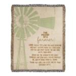 Prayer - The Farmer's Prayer Tapestry Throw